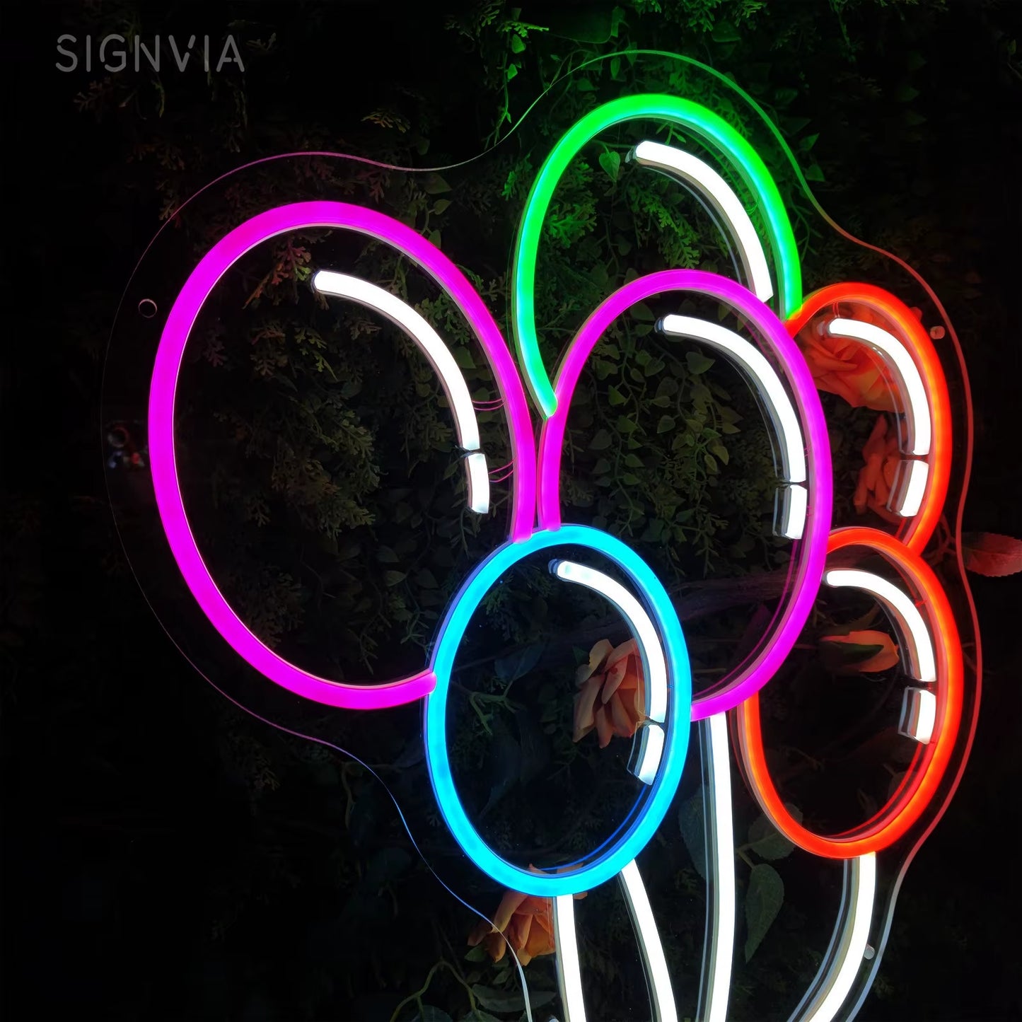 LED Neon Sign Balloon Room Decor Neon Light Signs Wedding Birthday Party Aesthetic Decoration Boy Girl Gifts LED Neon Sign Light