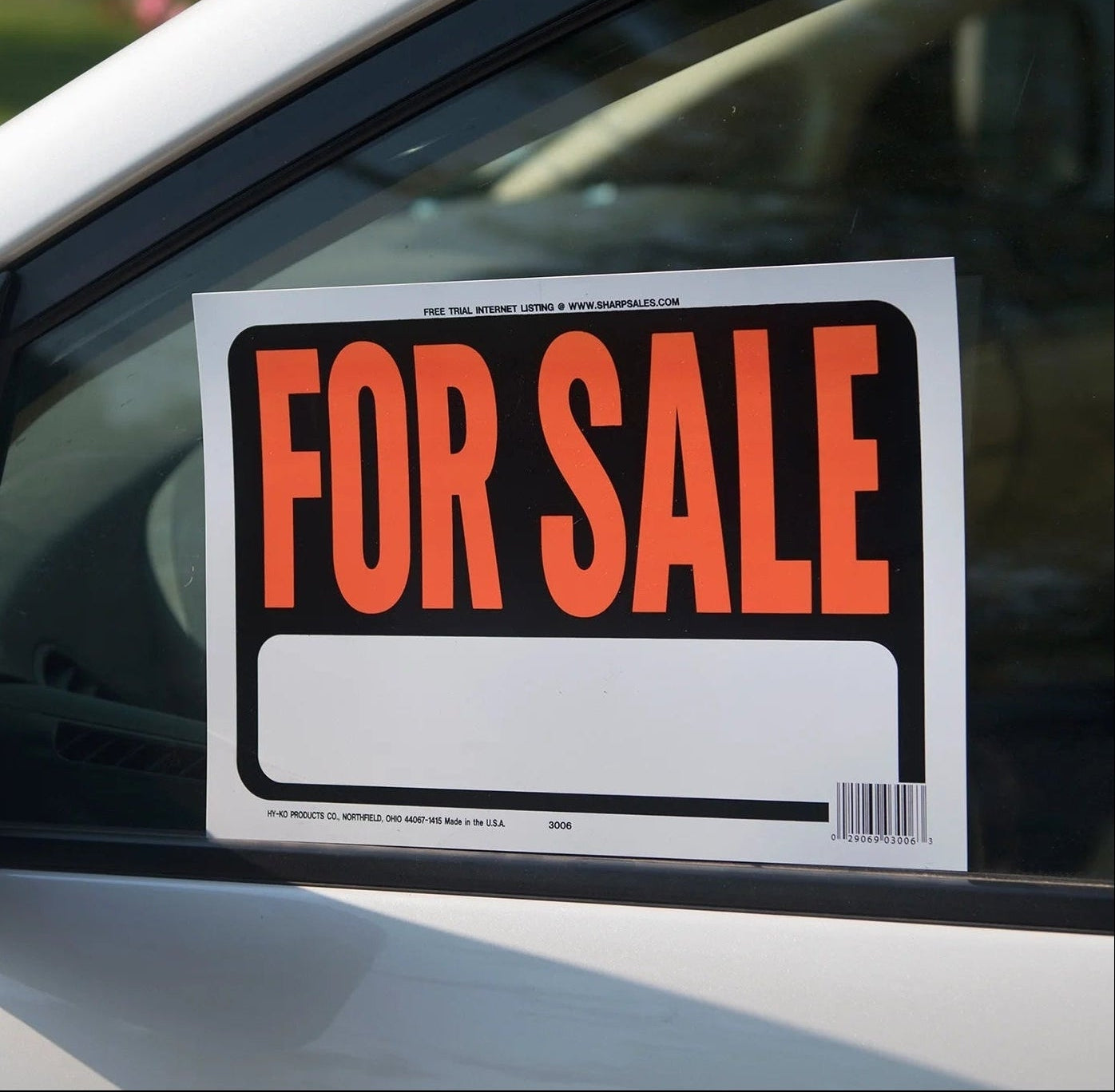 Hy-Glo Series 3006 Identification Sign, for Sale Fluorescent Orange, Plastic Material