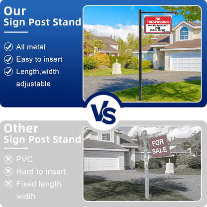 7FT Metal Real Estate Sign Post for Sale & Open House Yard Signs