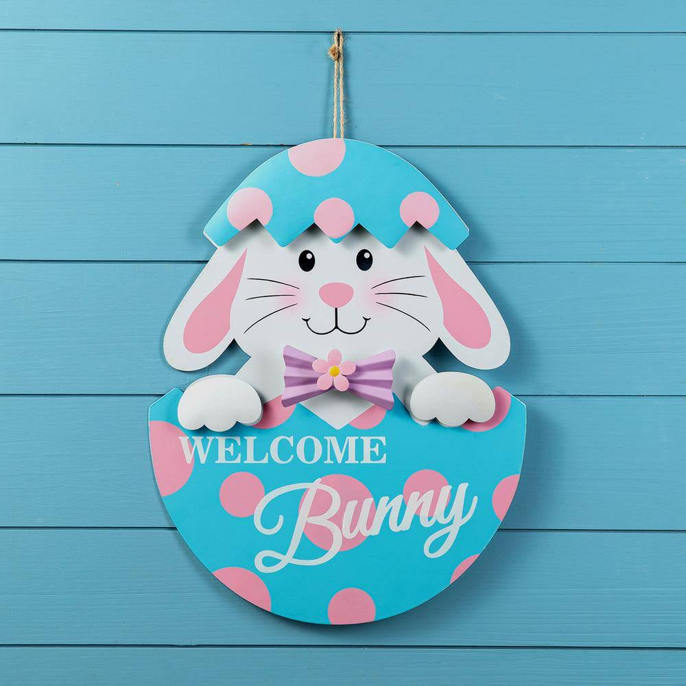 24 In. H Easter Metal Bunny Egg Yard Stake