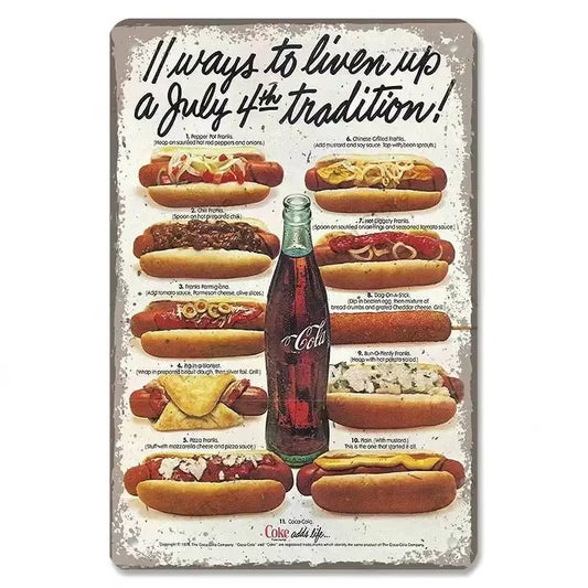 Tin Signs Vintage Cola Soft Drinks Poster Metal Girls Drink Cola Bottles Metal Plate Wall for Bar Pub Club Restaurant Decor