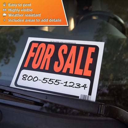 Hy-Glo Series 3006 Identification Sign, for Sale Fluorescent Orange, Plastic Material