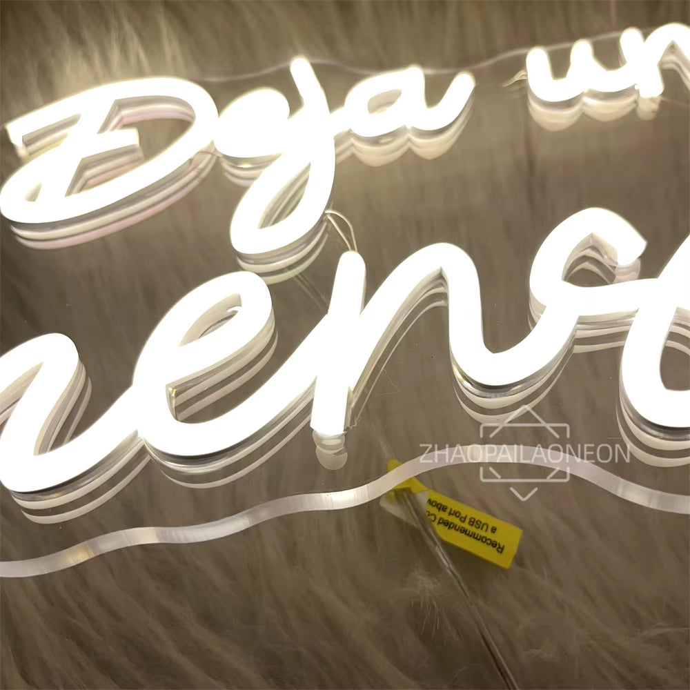 Led Leave a Message Neon Sign Bedroom Party Wall Decor Laisser Un Message Neon Lights USB Wedding Coffee Bar Decoeation Signs