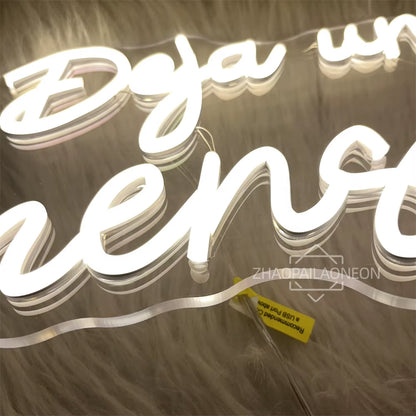 Led Leave a Message Neon Sign Bedroom Party Wall Decor Laisser Un Message Neon Lights USB Wedding Coffee Bar Decoeation Signs