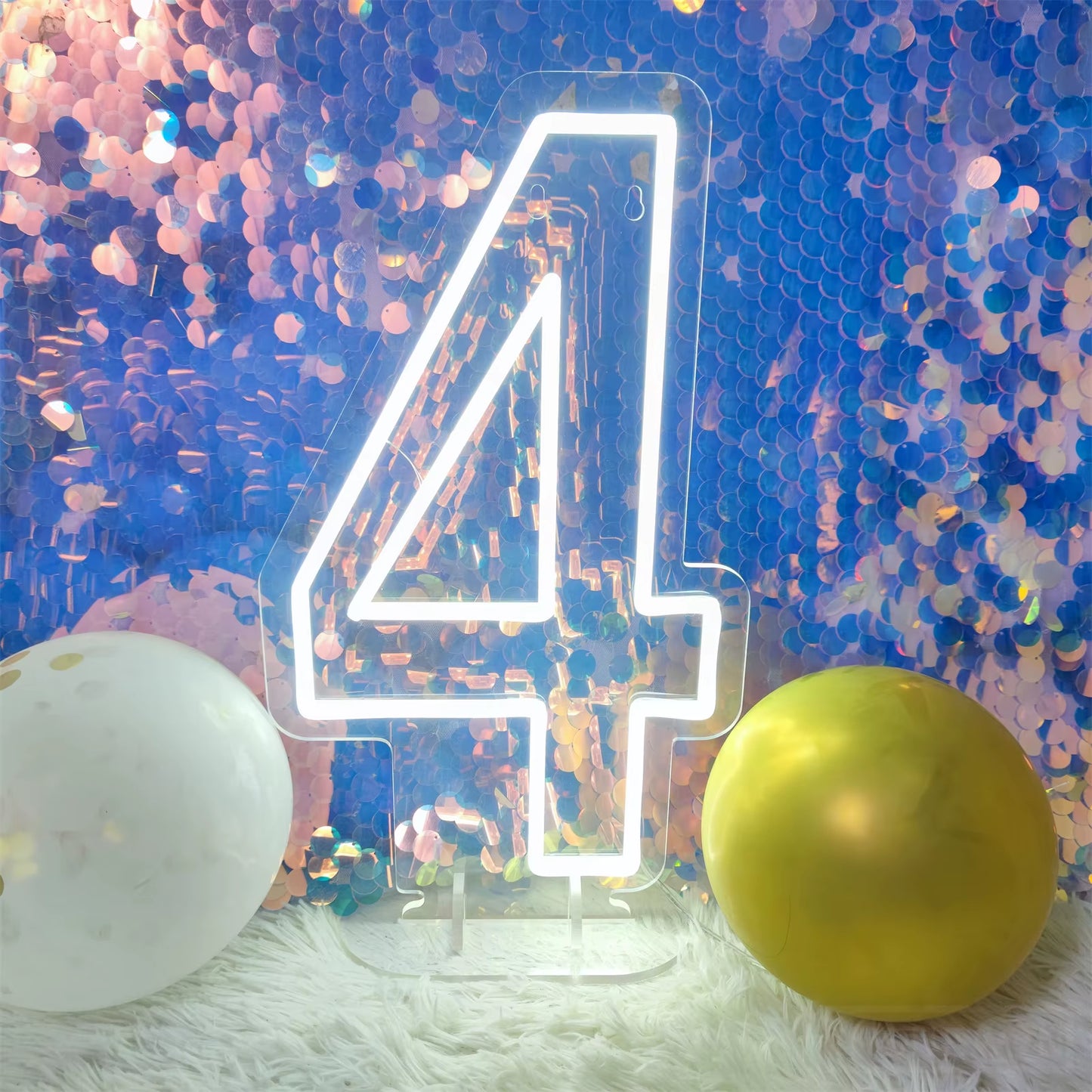 Number 3 Neon Sign 0-9 Wedding Numbers Neon Lights Sign Birthday Home Decor Room Decoration Night Lights Bedroom Neon LED Signs