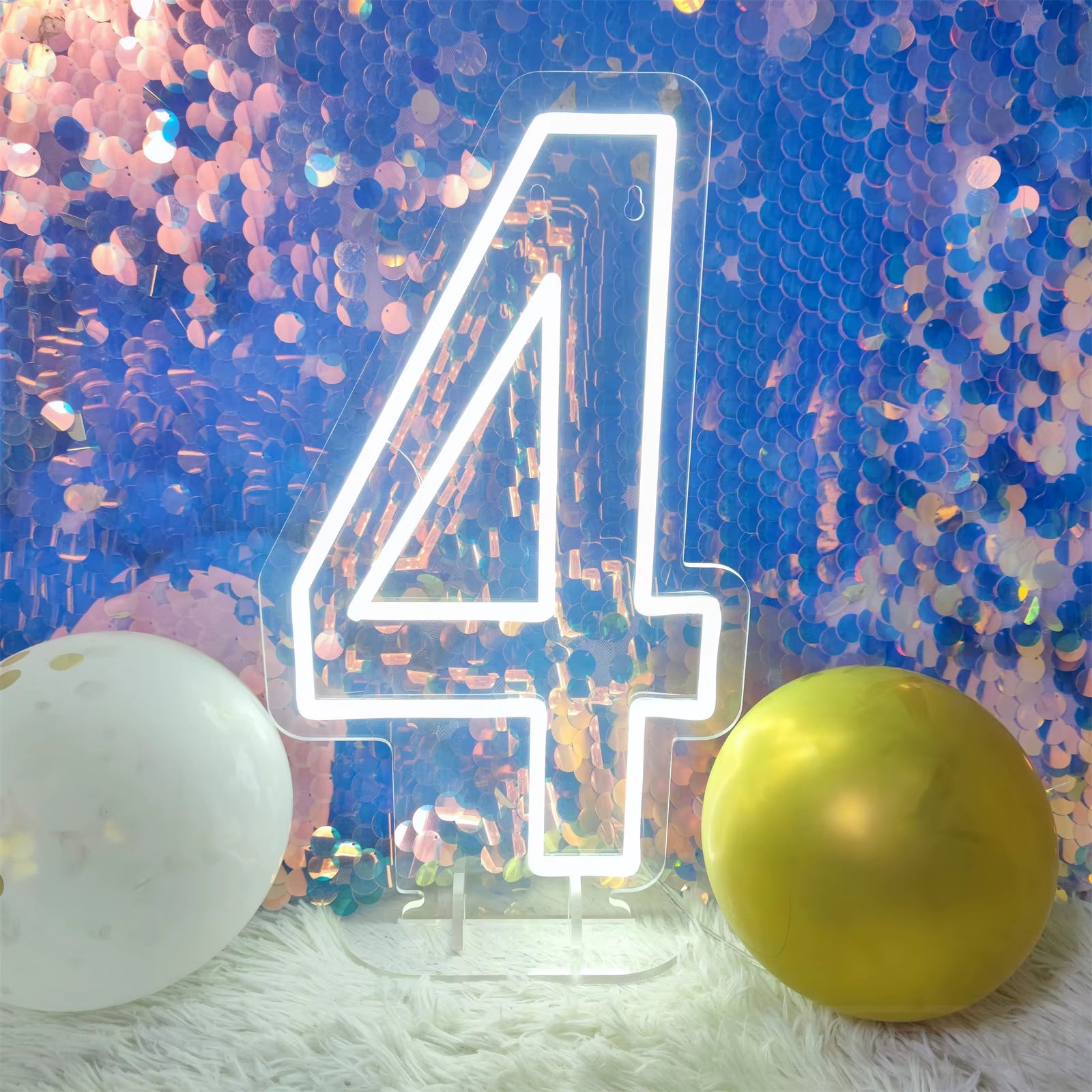 Number 3 Neon Sign 0-9 Wedding Numbers Neon Lights Sign Birthday Home Decor Room Decoration Night Lights Bedroom Neon LED Signs