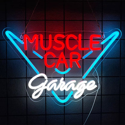 Garage Car Service Series Led Neon Signs, Used in Auto Repair Shops, Garage Accessories, Bar,Man Cave Art Decor, Usb Powered.