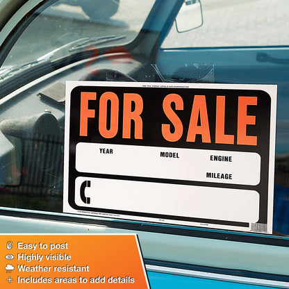 Hy-Glo Series SP-112 Jumbo Identification Sign, for Sale, Fluorescent Orange Legend, Plastic