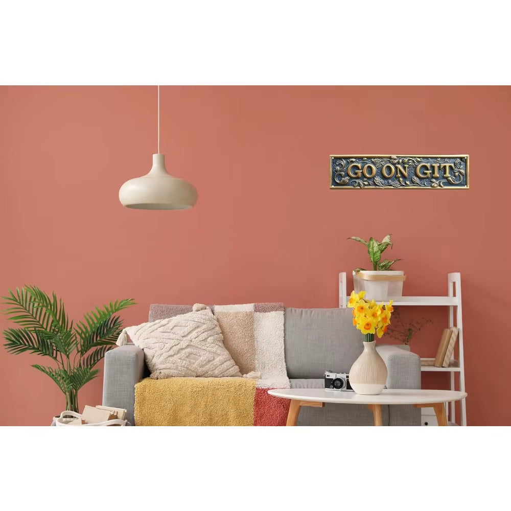 Go on Git Retro Funny Metal Tin Sign - Fall Horror Theme Street Wall Decor for Bar Home College Dorm