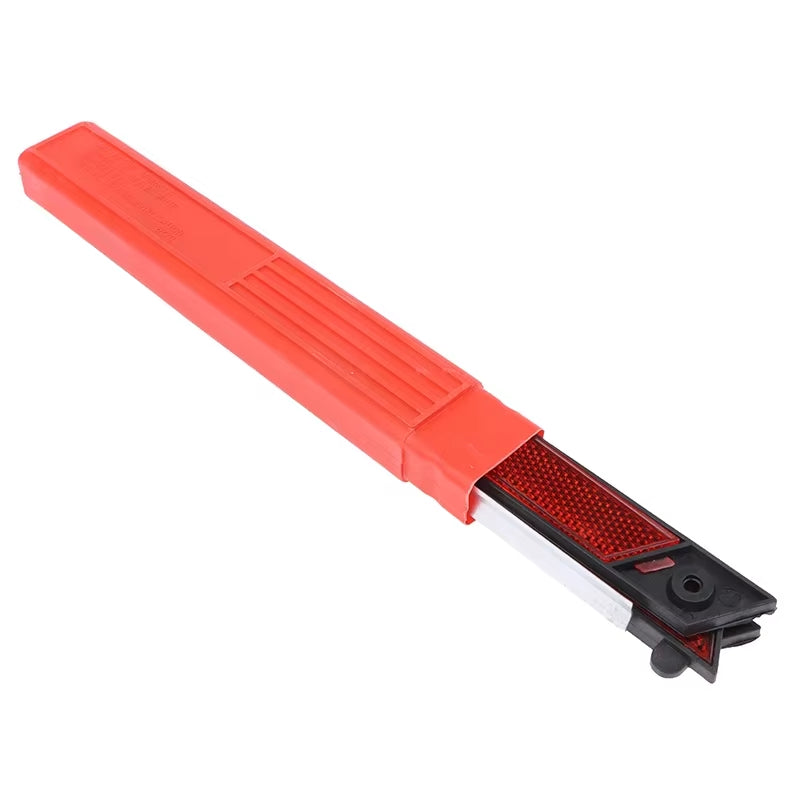 Car Tripod Folded Stop Sign Reflector Car Emergency Breakdown Warning Tool Triangle Red Reflective Safety Hazard Car Accessories