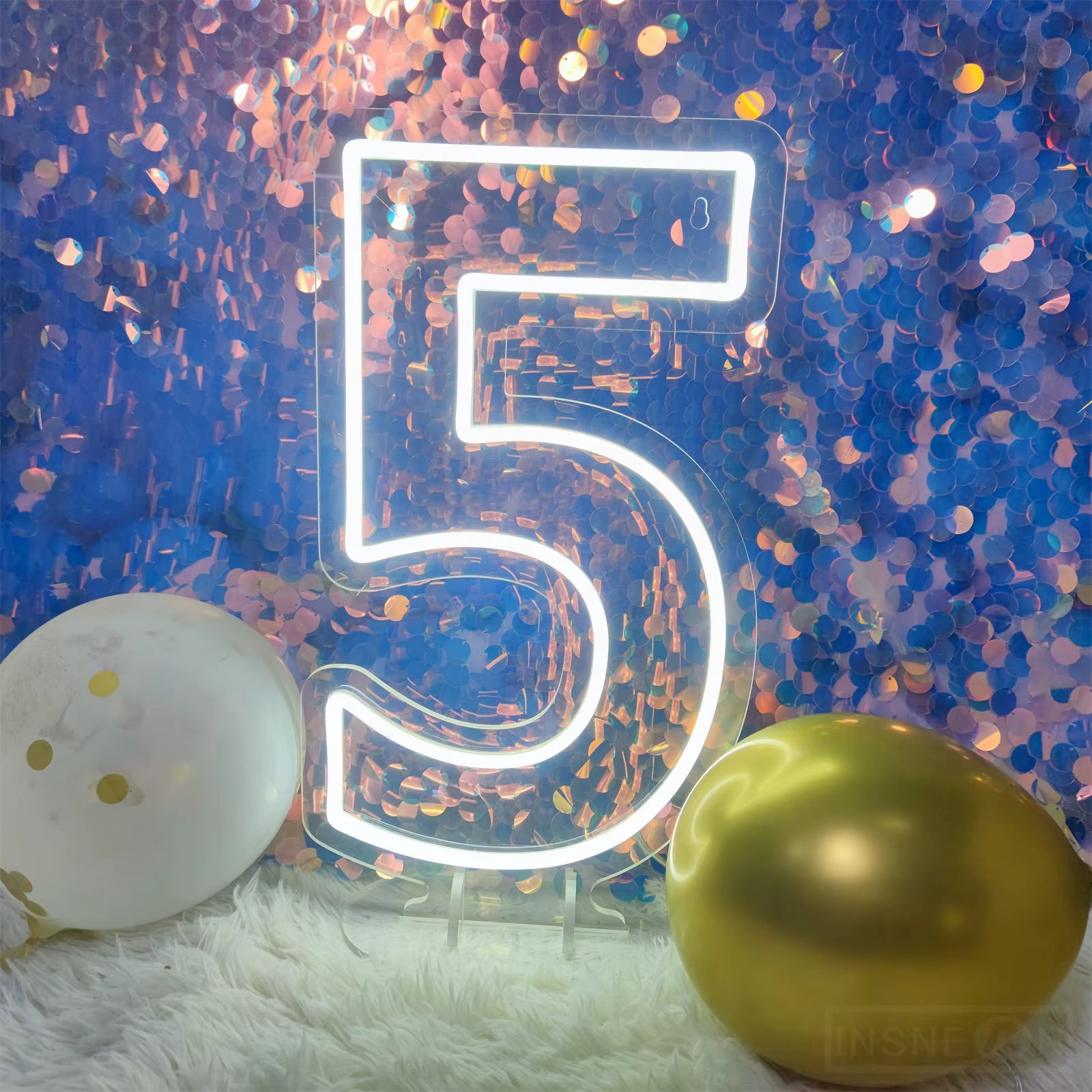 Number 3 Neon Sign 0-9 Wedding Numbers Neon Lights Sign Birthday Home Decor Room Decoration Night Lights Bedroom Neon LED Signs
