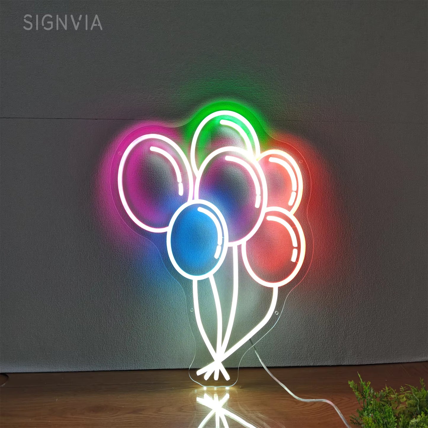 LED Neon Sign Balloon Room Decor Neon Light Signs Wedding Birthday Party Aesthetic Decoration Boy Girl Gifts LED Neon Sign Light