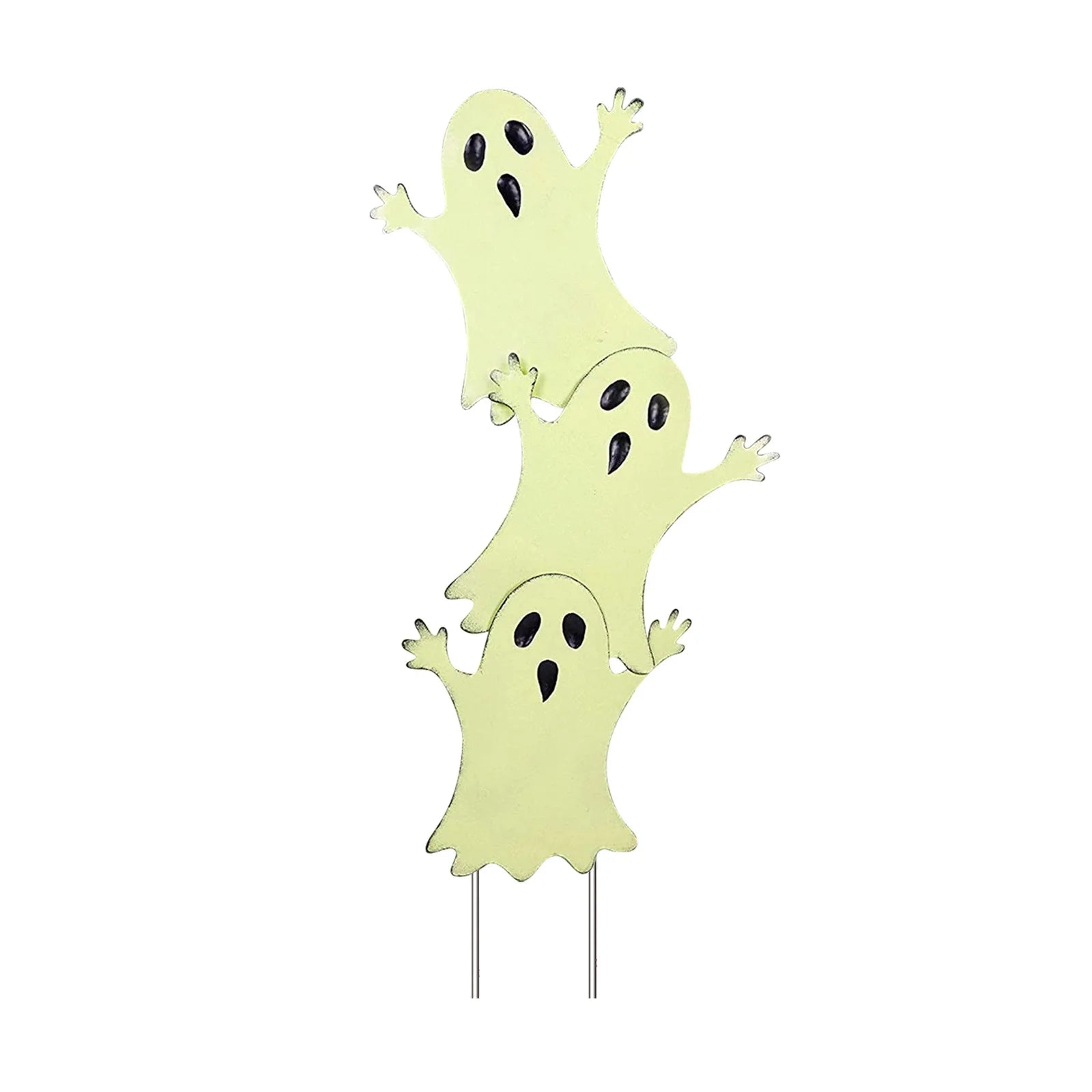Halloween Ghost Decorations Yard Halloween Outdoor Light-Up Ghost Lawn Stakes
