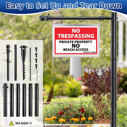 7FT Metal Real Estate Sign Post for Sale & Open House Yard Signs