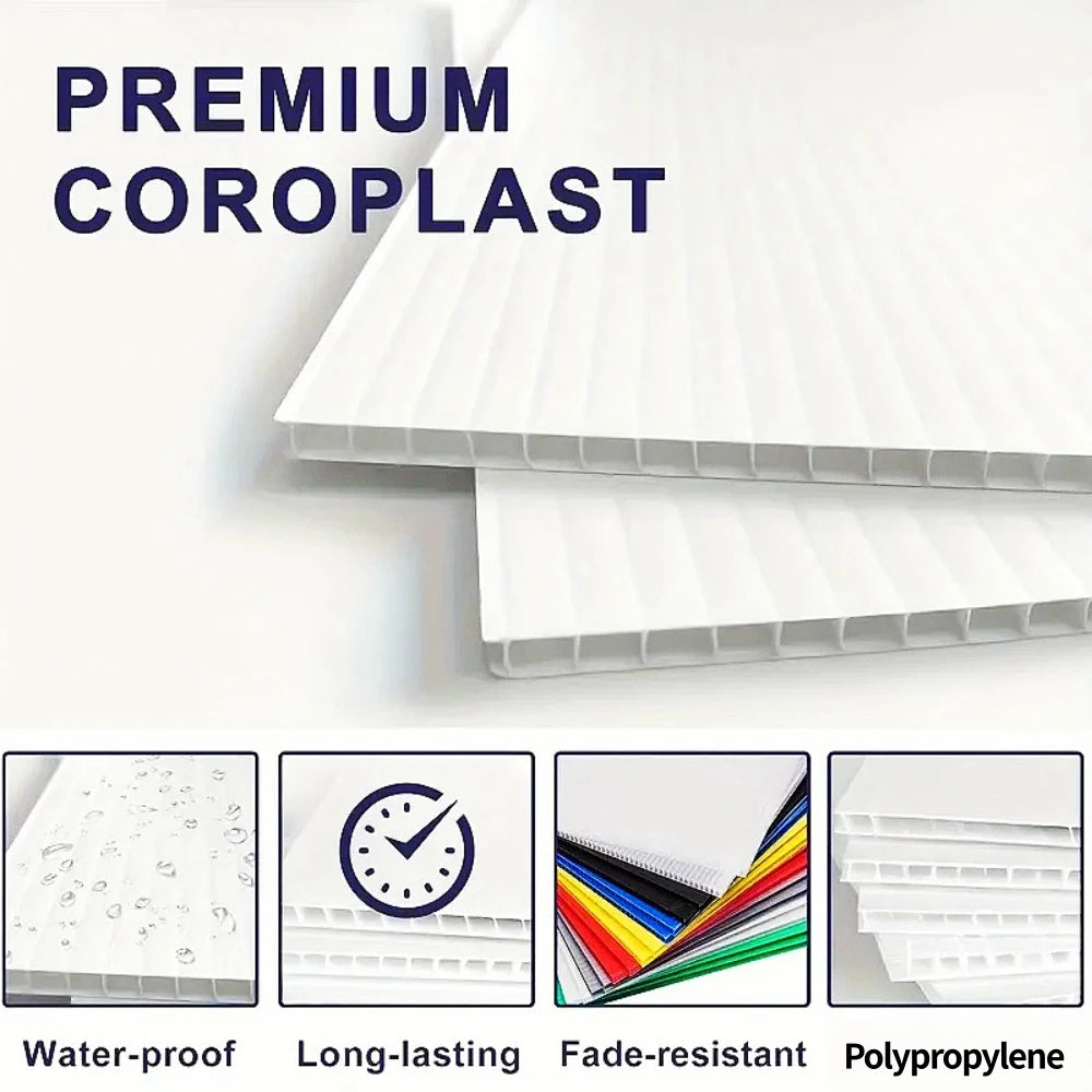 For Sale Yard Sign with Stake, 24X18/18X12 Inch - Single Sided Signs - Corrugated Plastic for Indoor & Outdoor Lawn Decor