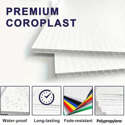 For Sale Yard Sign with Stake, 24X18/18X12 Inch - Single Sided Signs - Corrugated Plastic for Indoor & Outdoor Lawn Decor