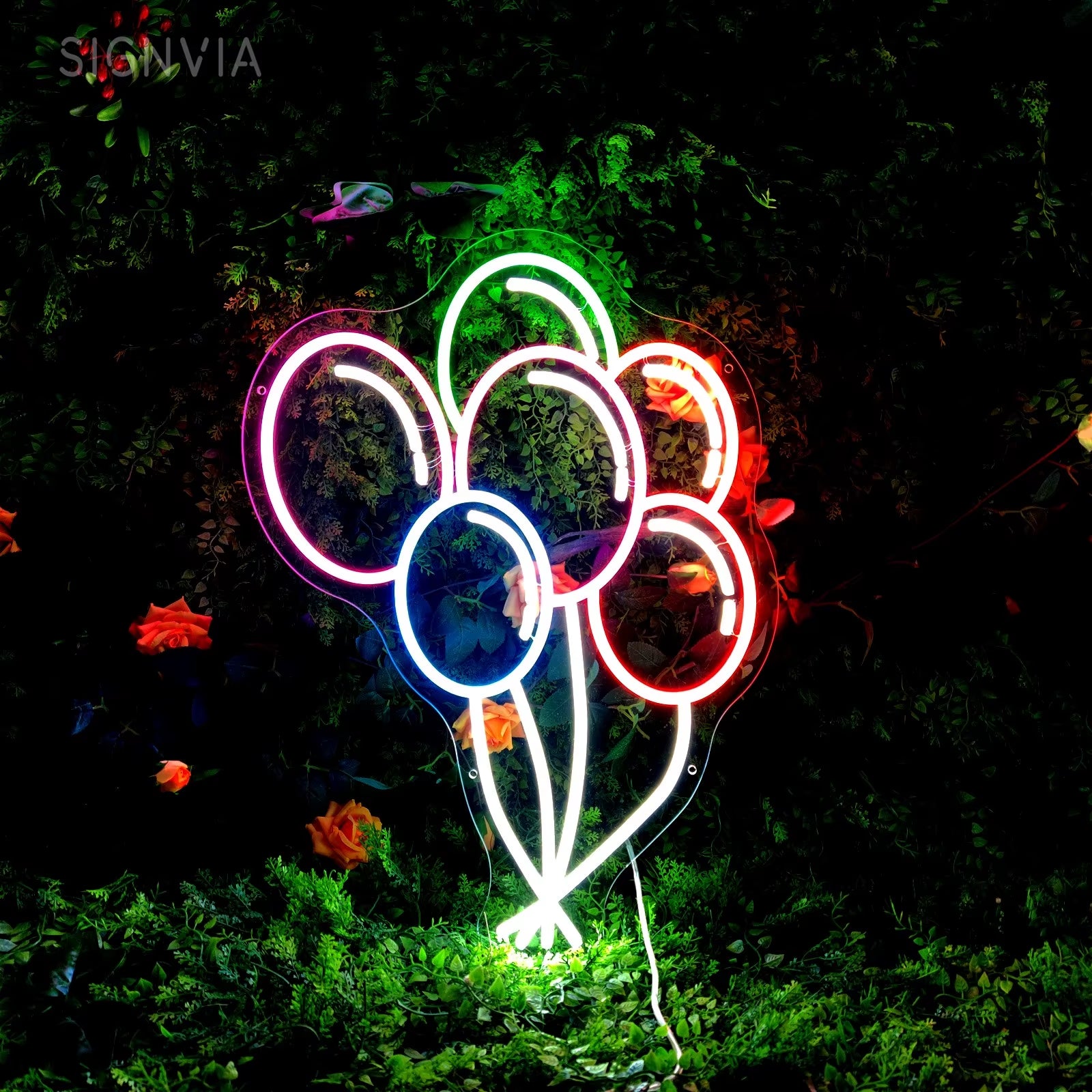 LED Neon Sign Balloon Room Decor Neon Light Signs Wedding Birthday Party Aesthetic Decoration Boy Girl Gifts LED Neon Sign Light