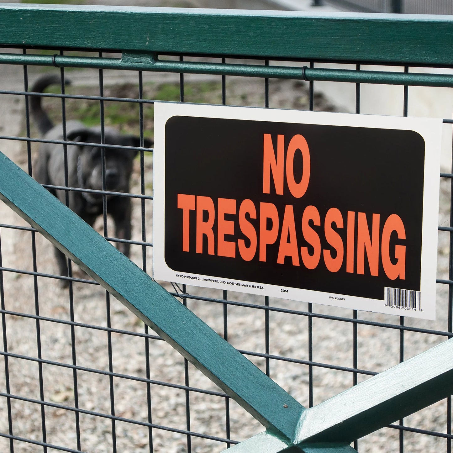 8.5 X 12 Plastic No Trespassing Property Sign, Bold Colors