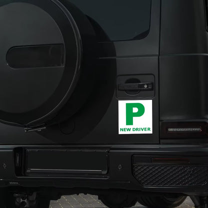 18X18Cm New Driver P Plate Safety Car Learner Just Passed Legal Signs Car Sticker Vinyl PVC Decor Decals Auto Tuning Accessories