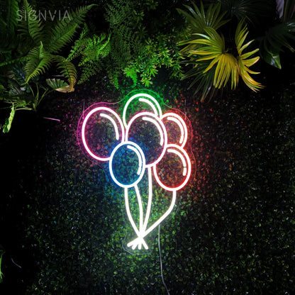 LED Neon Sign Balloon Room Decor Neon Light Signs Wedding Birthday Party Aesthetic Decoration Boy Girl Gifts LED Neon Sign Light