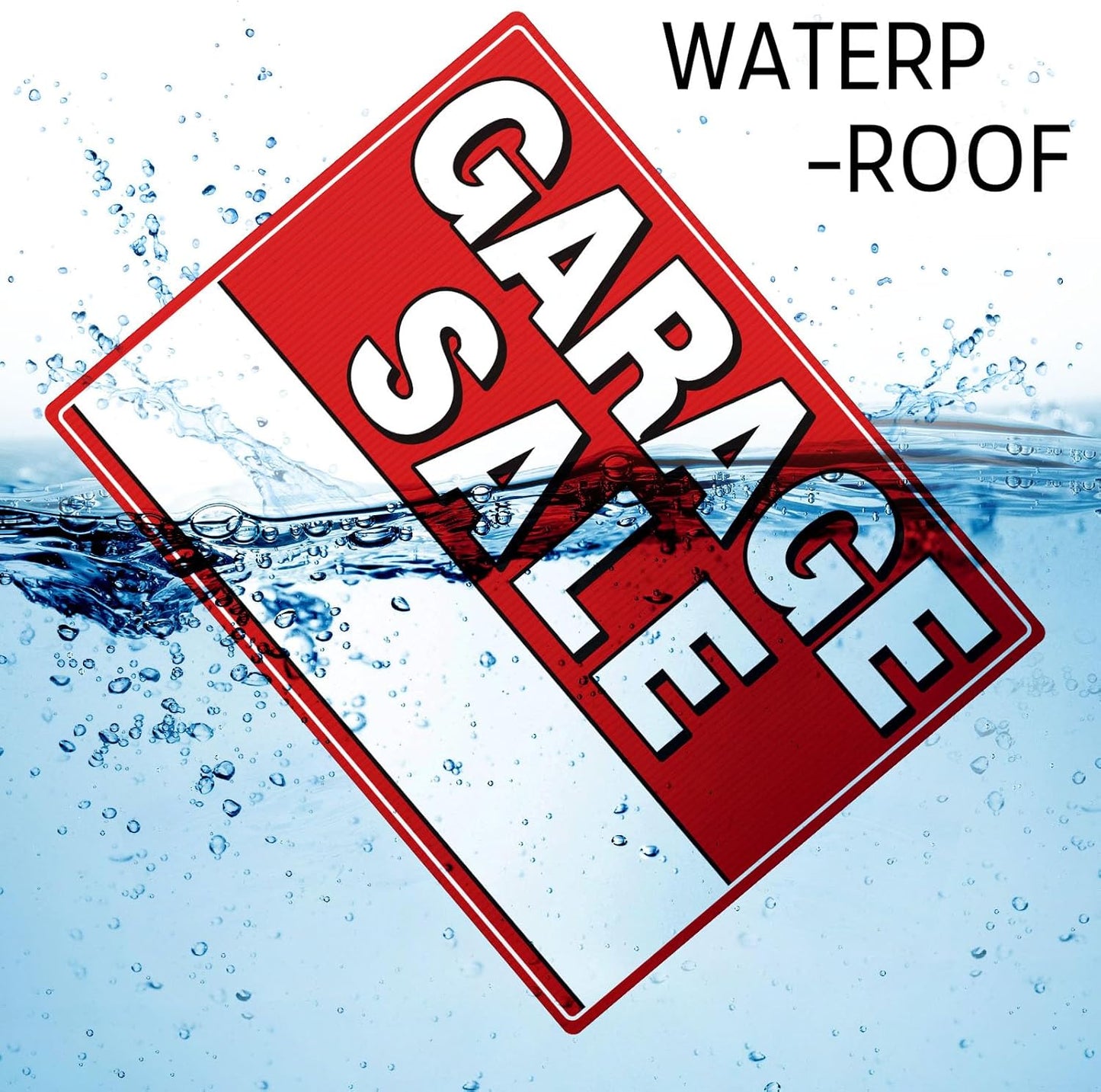 7-Pack 17"X13" Double-Sided Garage Sale Signs with Metal Stakes & 20 Arrow Stick