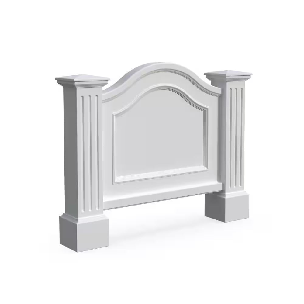 Nantucket 32 In. X 40 In. White Polyethylene Address Sign