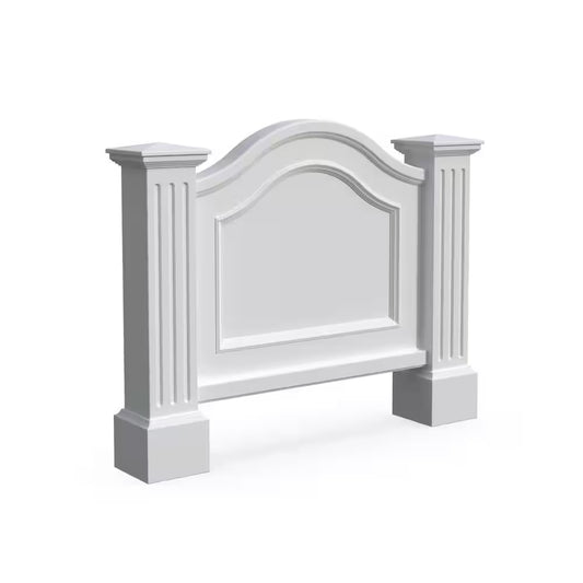 Nantucket 32 In. X 40 In. White Polyethylene Address Sign