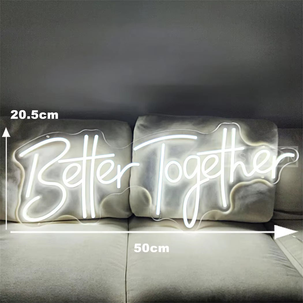 Mr and Mrs Neon Sign, Wall Decoration Light for Wedding and Engagement Decoration, Cheers to Love Neon Sign, LED Neon Signs