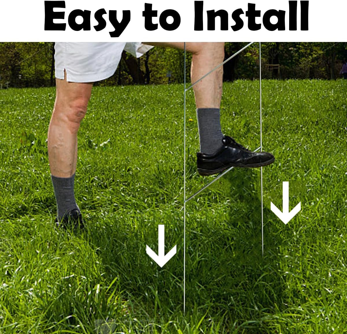 100 Pack Heavy Duty Metal Yard Sign Stakes 20"X24" H-Frame Holders