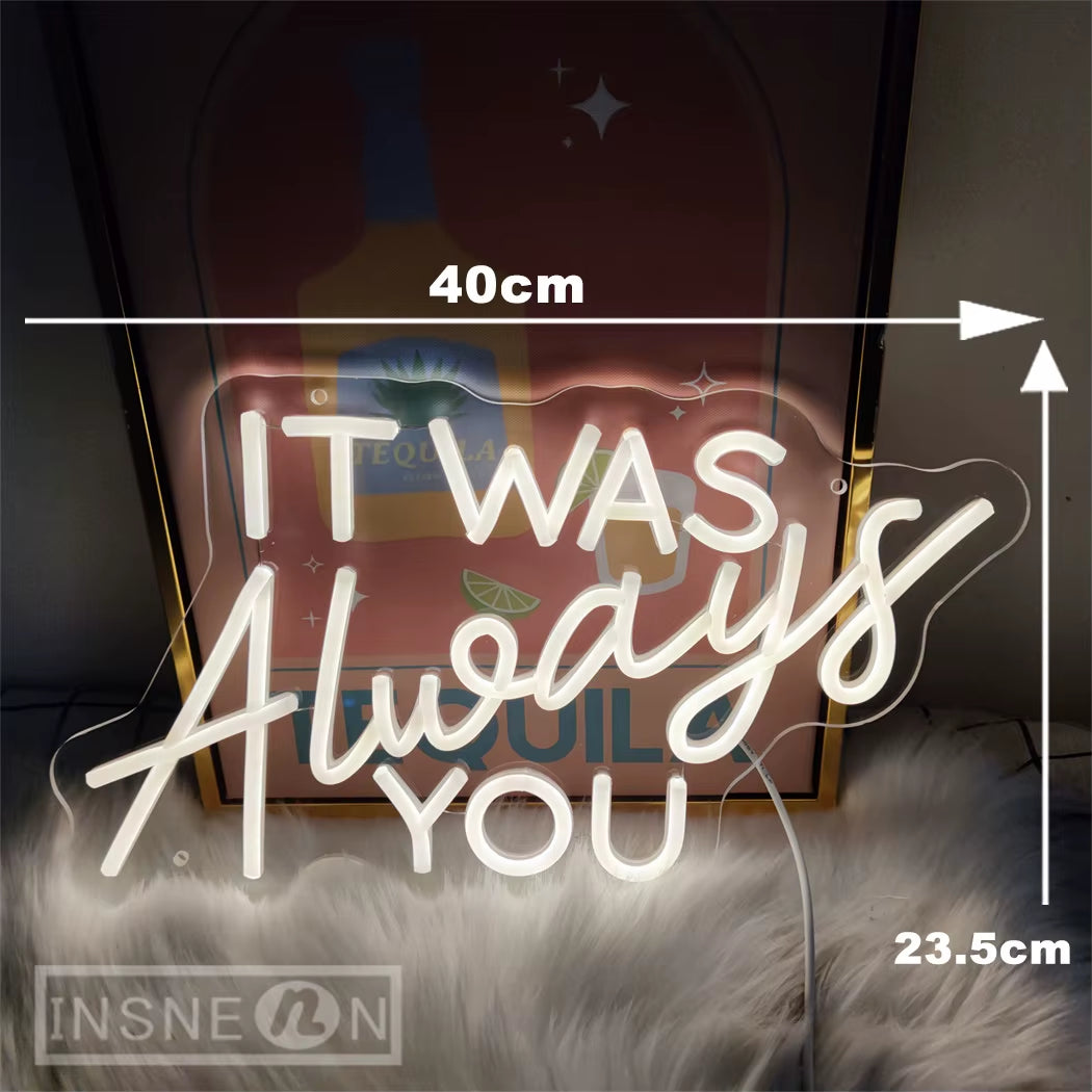 Always Forever LED Neon Sign Room Wall Decor Wedding Light for Engagement Birthday Wedding Party Gift USB Powered Neon LED Signs